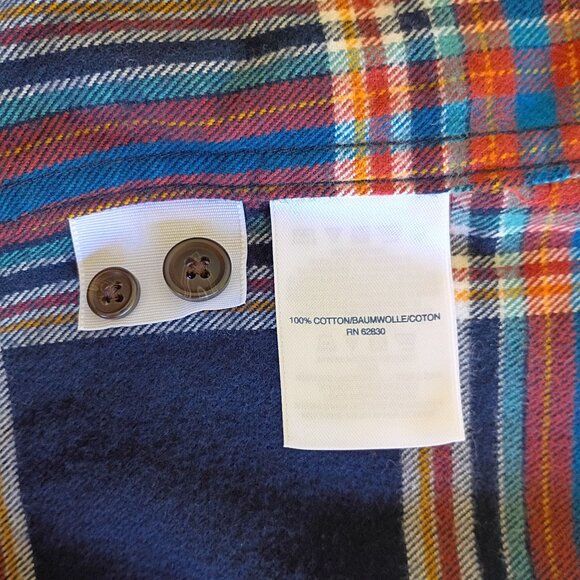 Lands' End Men's Flagship Flannel Shirt Size Medium NWT - Picture 3 of 8